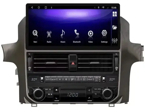Магнитола для Lexus GX460 2009-2019 - Kuberg BNR-16GXMEG12 монитор 12.3" на Android 13, Быстрая, 4G SIM-слот, CarPlay