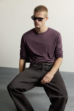 ФУТБОЛКА RELAXED FIT С ДЛИННЫМИ РУКАВАМИ — ZARA · 0722/355