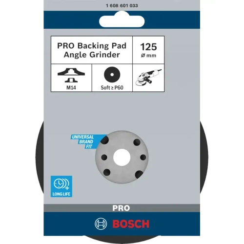 Опорная тарелка с гайкой 125 мм BOSCH 1608601033