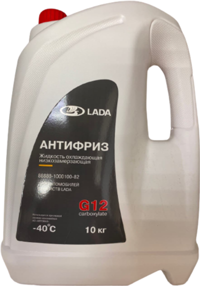 Антифриз LADA Carboxylate G12 готовый -40 красный 10 л 88888100010082