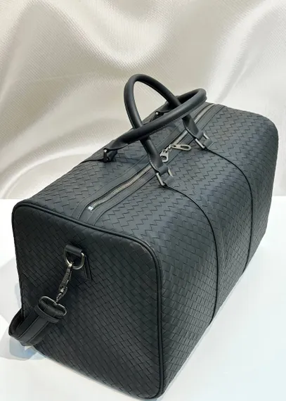 Дорожная сумка Bottega Veneta Intrecciato черный