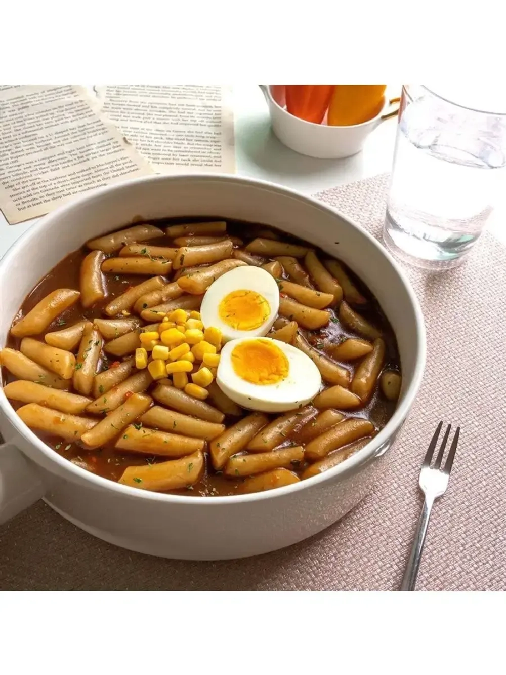 Рисовые палочки Yopokki Jjajang в бобовом соусе чачжан