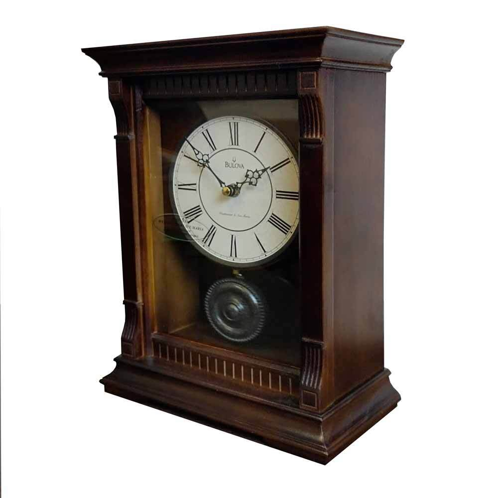 Настольные часы Bulova B7662 Dark Walnut