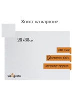 Холст на картоне грунтованный, 25 х 35 см