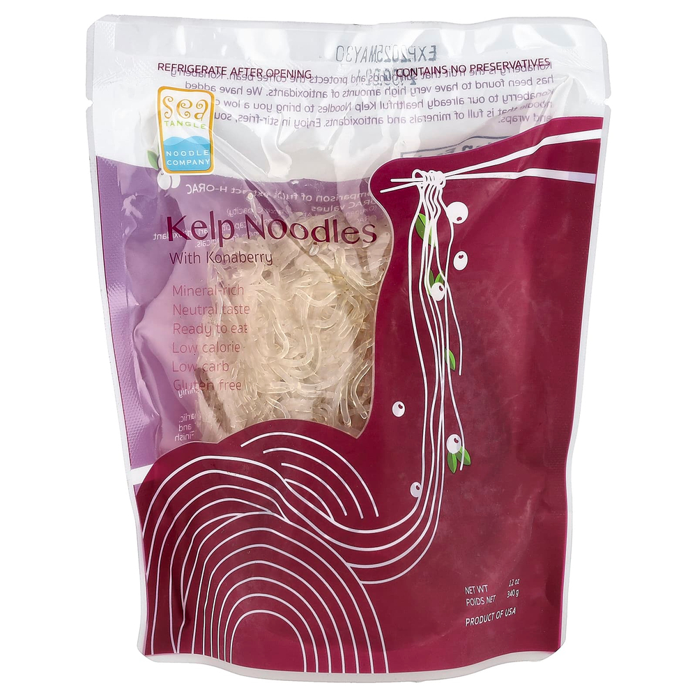 Sea Tangle Noodle Company, лапша из бурых водорослей с кофейной ягодой, 340 г (12 унций)