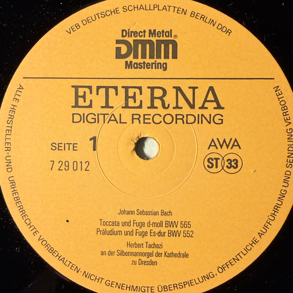 Виниловая пластинка Johann Sebastian Bach - Herbert Tachezi – Toccata Und Fuge LP