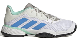 детские Кроссовки теннисные Adidas Barricade K - cloud white/pulse blue/core black