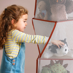 IKEA TIGERFINK  (ИКЕА ТИГЕРФИНК)  -  Шкафчик с 5 полками - бежевый/оранжевый