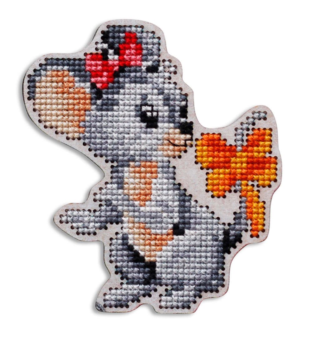 Коллекция:	Вышивка по перфорированной форме¶Название по-английски:	Wooden cross-stitch kit¶Название