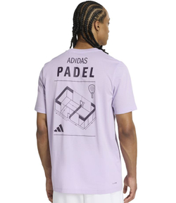 Мужская теннисная футболка Adidas Padel Category Graphic - violet