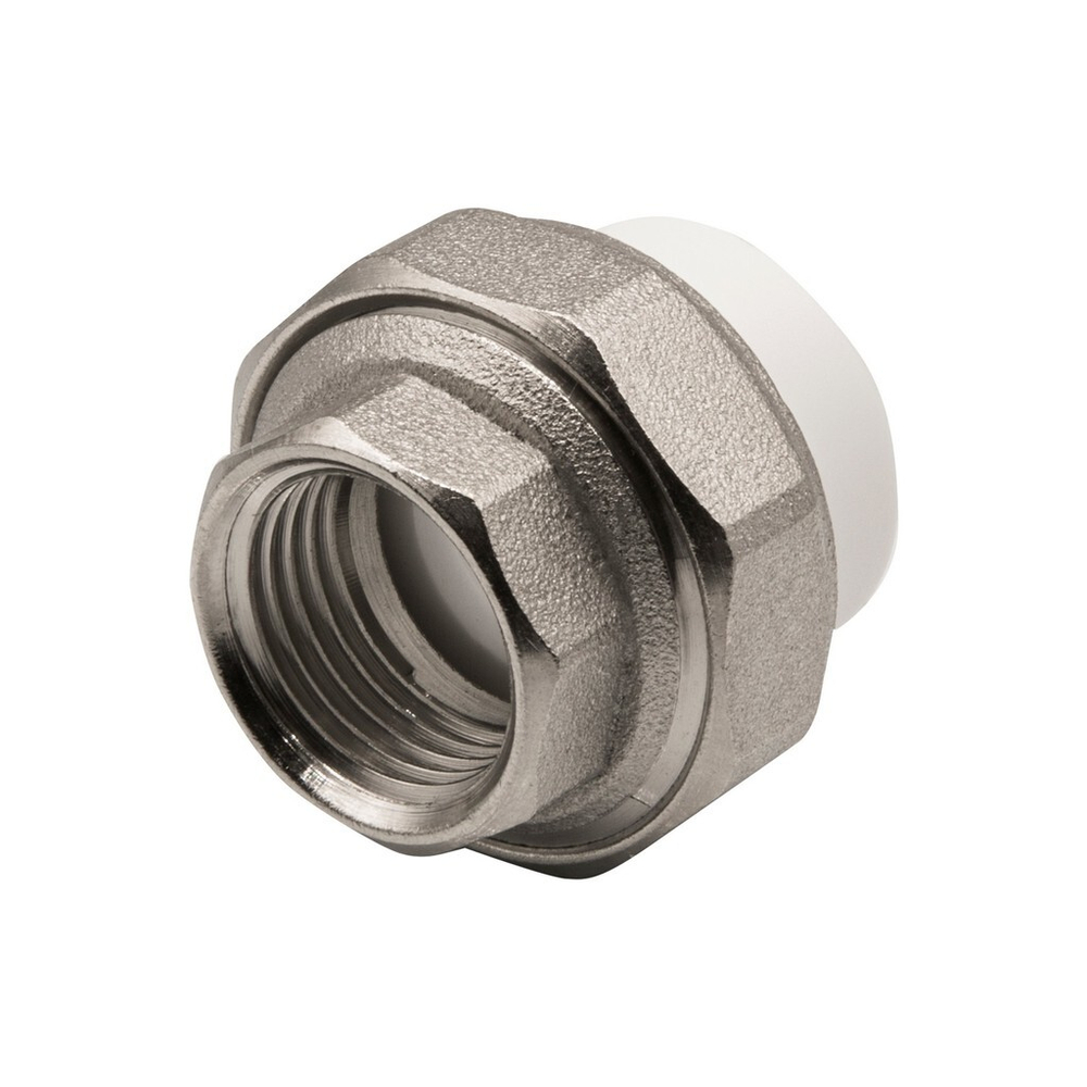 Муфта комб. разъемная, вн 20х1/2" EVER® БЕЛЫЙ (Россия)