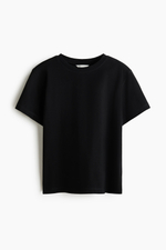 Хлопковая футболка оверсайз — круглый вырез - H&M