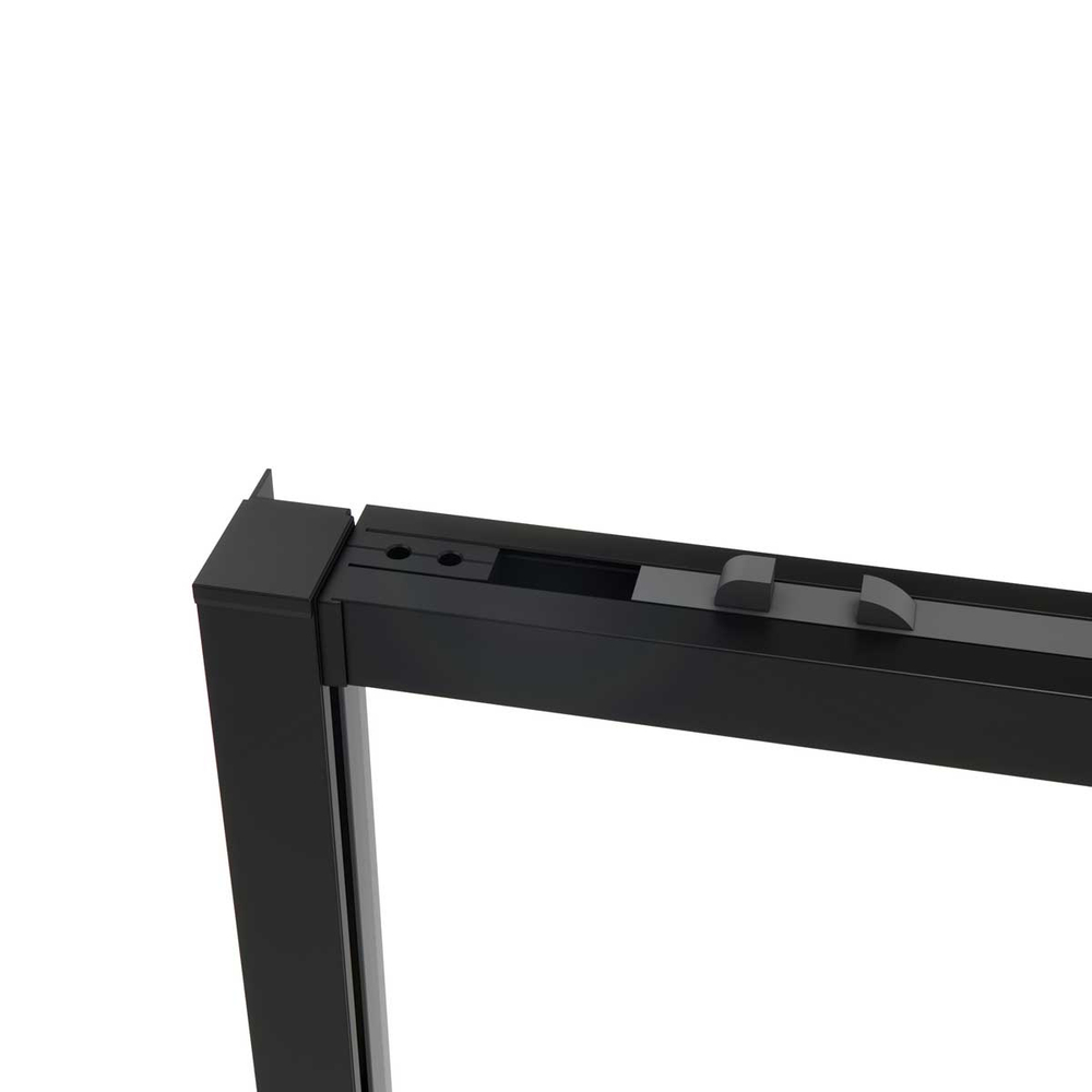 Душевой уголок Vincea Слим Софт (Slim Soft) VSR-1SS1011CLB, 1100*1000, черный, стекло прозрачное