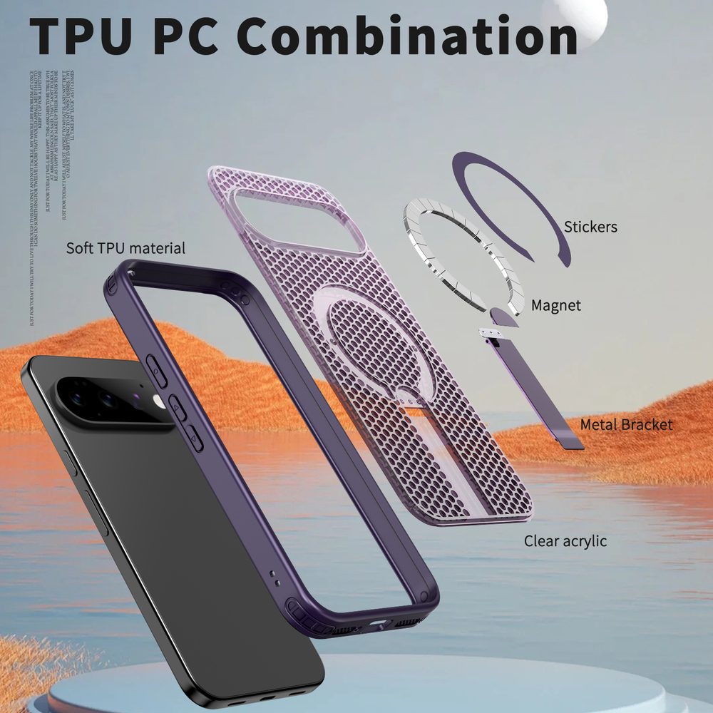 Прозрачный чехол Mesh Pro Magnetic Case для Google Pixel 11 Pro XL