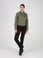 Кожаная куртка демисезонная косуха