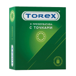 Презервативы С точками Torex 3шт