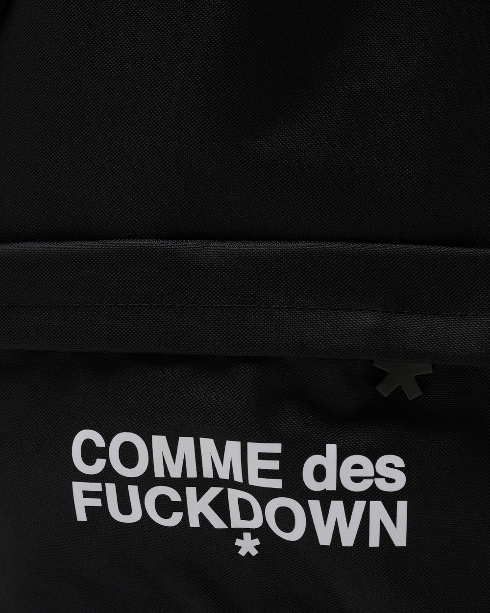 COMME DES FUCKDOWN РЮКЗАК ЧЕРНЫЙ С ЛОГОТИПОМ БРЕНДА