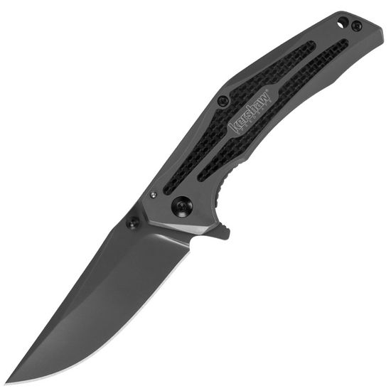 Складной нож KERSHAW DuoJet 8300 c клинком из стали 8Cr13MoV, рукоять Stainless Steel / карбон