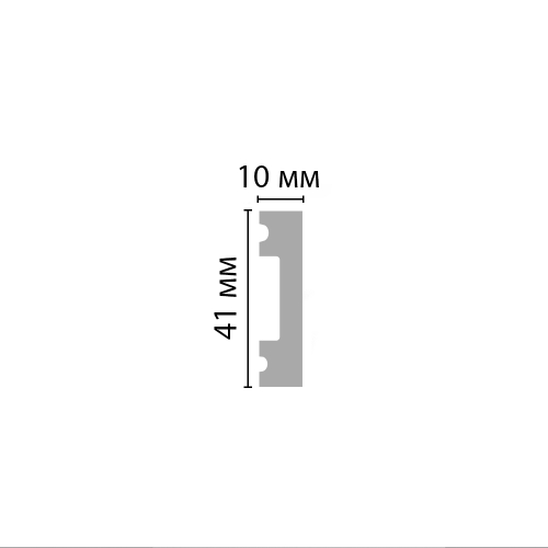 Молдинг Decomaster ECO LINE D162-114 41х10х2900 мм