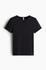 Облегающая футболка — Чёрный — H&M 1329176