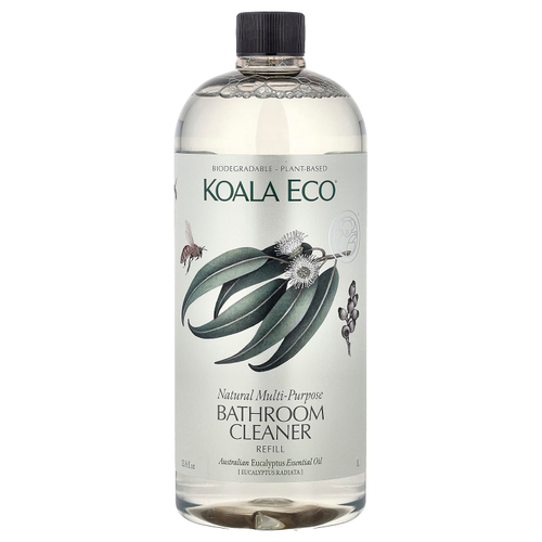 Koala Eco, натуральное универсальное очиститель для ванной комнаты, запасной блок, с эфирным маслом австралийского эвкалипта, 1 л (33,8 жидк. унции)