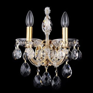 Бра 2*Е14 ISABEL AP2 GOLD/TRANSPARENT золото/прозрачный Crystal Lux
