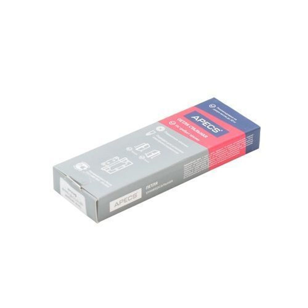 Петля дверная накладная APECS 100х75х2,5-B2 Steel NIS сатин (1 шт)