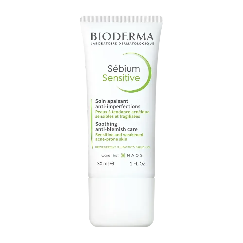 Увлажняющий успокаивающий Сенситив крем для проблемной кожи Bioderma Sebium Sensitive 30 мл