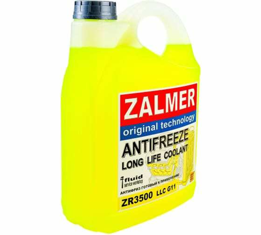 Антифриз ZALMER ZR3500 G11 LLC (желтый) 5кг