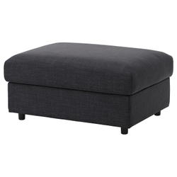 IKEA VIMLE  (ИКЕА ВИМЛЕ)  -  Чехол для пуфика со схроном - Хилларед антрацит