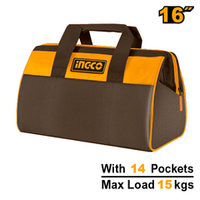 Сумка для инструментов 16" 400х200х250 мм. SUPER INGCO HTBG281628