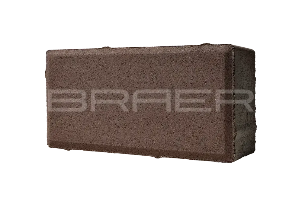 Тротуарная плитка Braer Прямоугольник, Коричневый, 40 мм