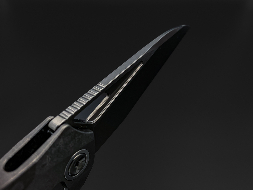 Складной нож Magpie M390 CrystalTi black DLC stonewash