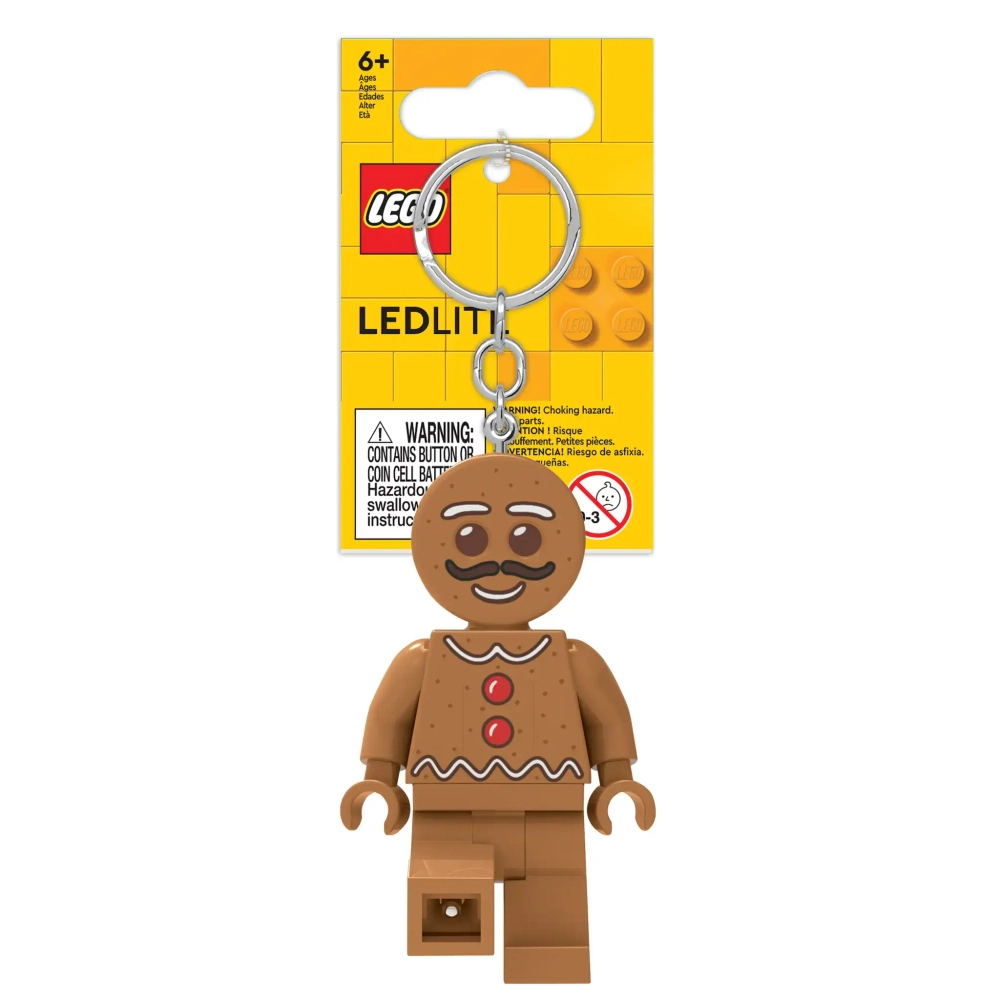 Брелок LEGO 5007809 Пряничный человечек с подсветкой