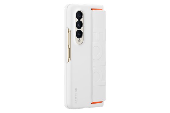 Чехол Samsung Silicone Grip Cover with Strap для Z Fold 4 (EF-GF936TWEGRU) белый