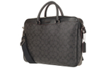 COACH Beckett Leather Laptop Bag, Briefcase, Shoulder Bag, Crossbody Bag, Handbag Large Men"s Black