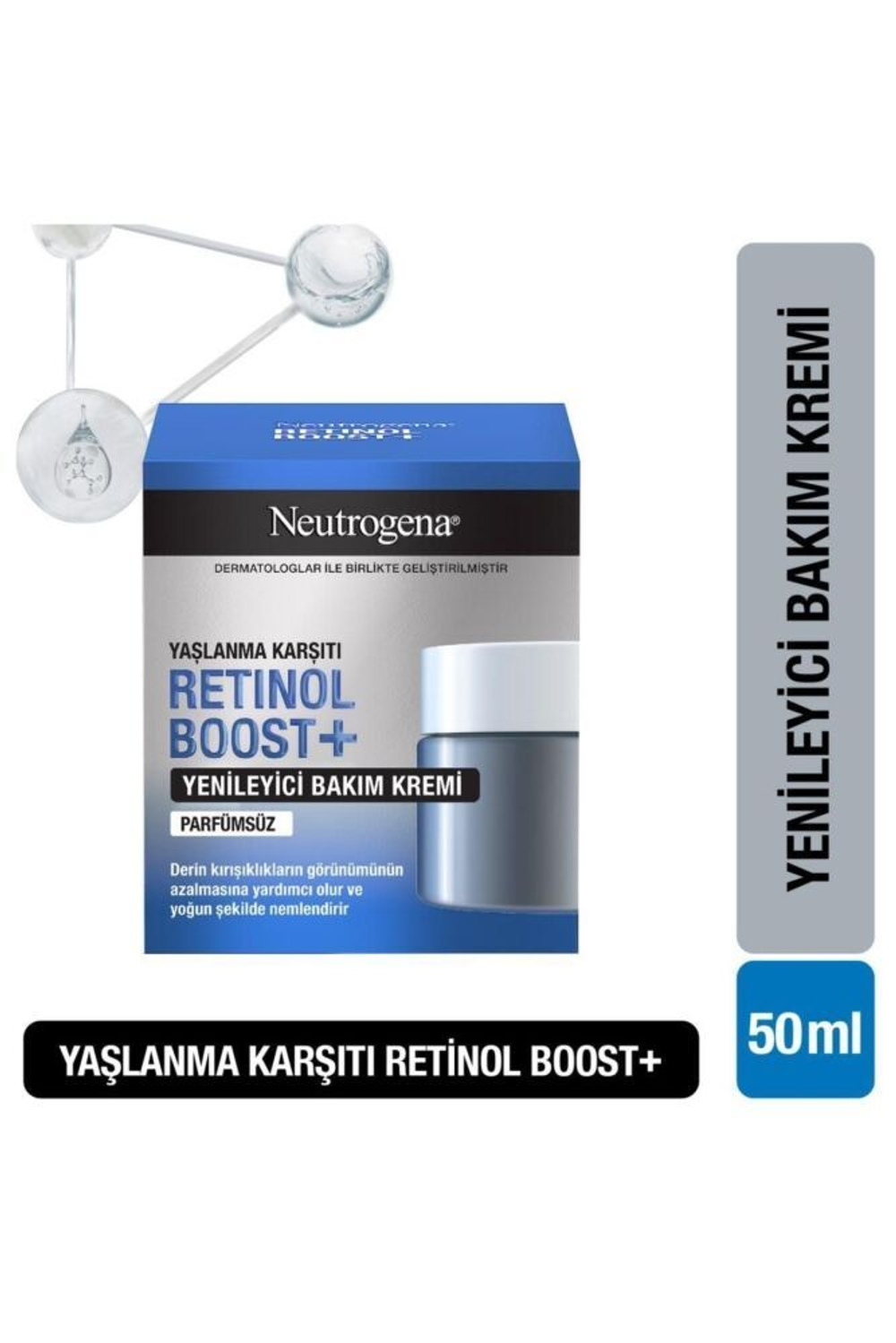 Neutrogena Retinol Boost+ Крем для омолаживающего восстановления 50 мл (Франция)