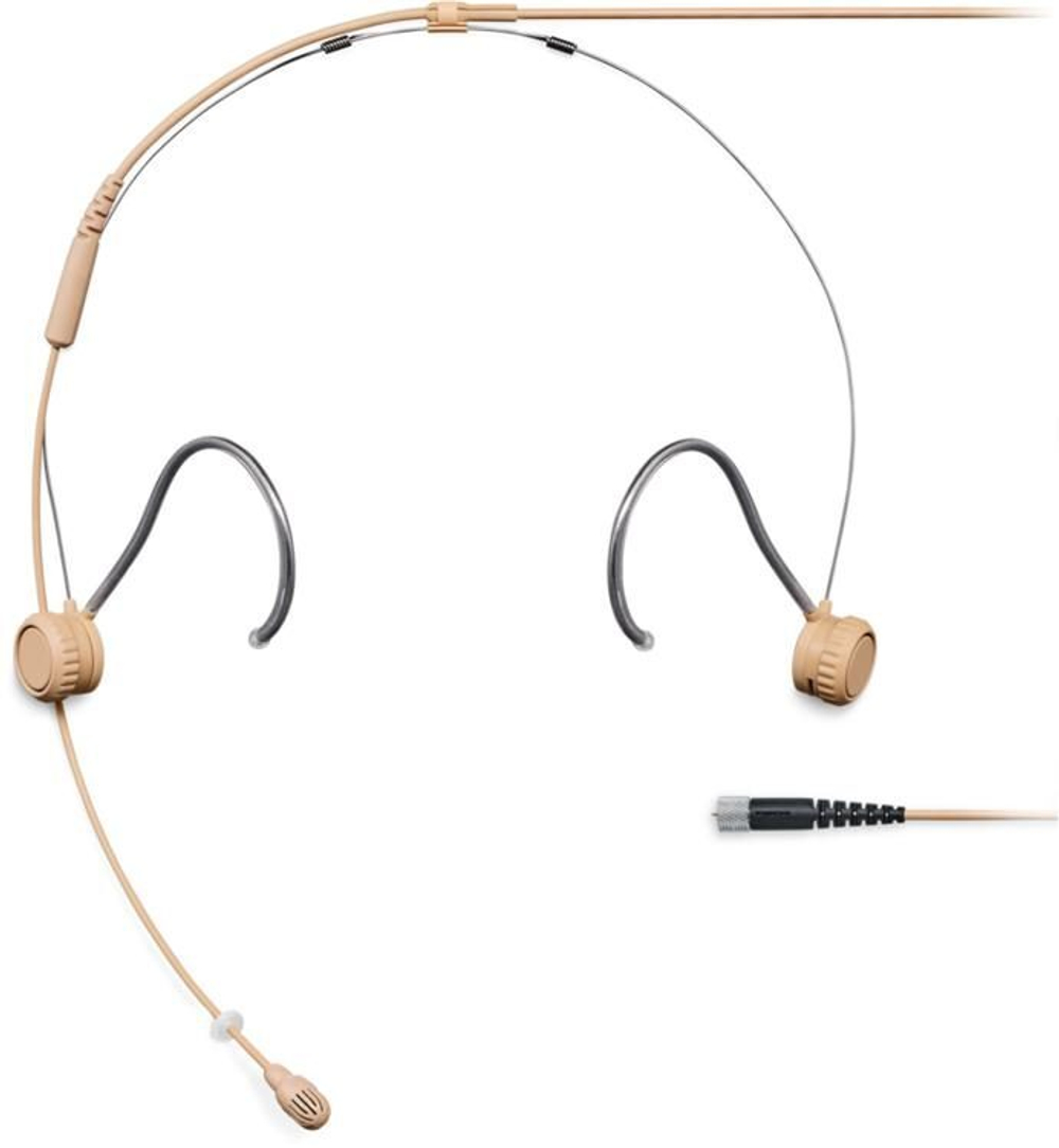 SHURE TH53T/O-MDOT Головной всенаправленный мирофон TwinPlex,, кабель 1.6мм, разъем LEMO, телесный.