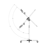 Стойка-журавль KUPO 346MH JUNIOR BOOM ROLLER STAND на колесах
