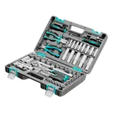 Набор инструментов, 1/2", 1/4", CrV, пластиковый кейс 69 предметов Stels — фото 1