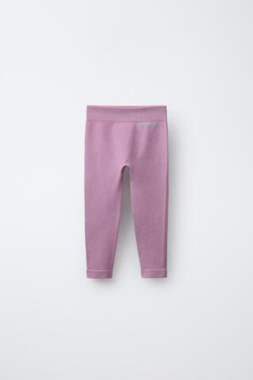 ZARA ЛЕГИНСЫ ИЗ МЯГКОЙ ТКАНИ, РОЗОВЫЙ/СИРЕНЕВЫЙ