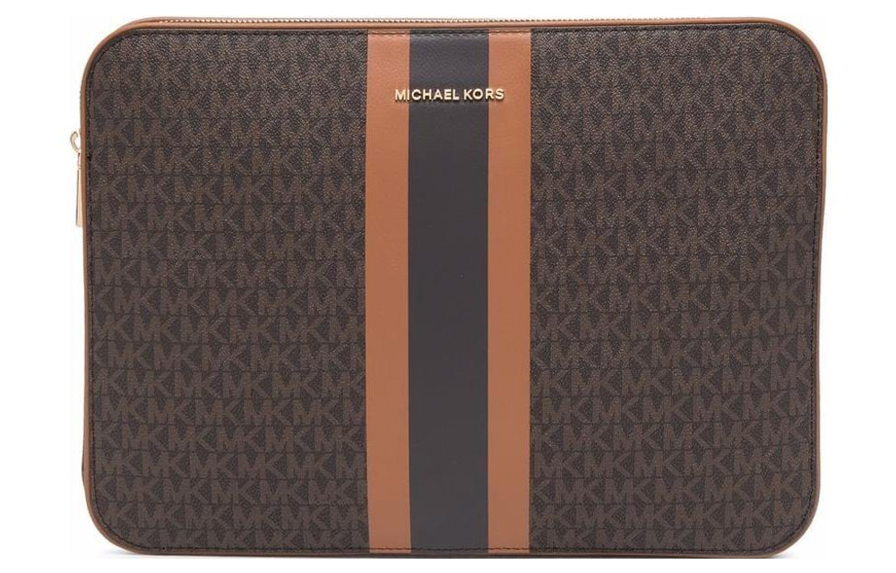 MICHAEL KORS Calfskin Laptop Bag Women"s Brown