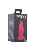 Большая анальная пробка Popo Pleasure (Цвет: ярко-розовый)