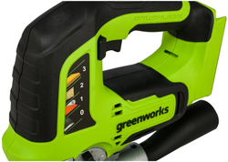 Лобзик аккумуляторный GREENWORKS GD24JS 24В,100мм-дер.,8мм-сталь,б/щ,без АКБ и ЗУ (3601407)