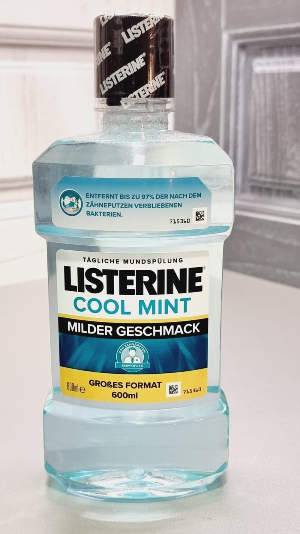 LISTERINE ополаскиватель для полости рта COOL Mint Milder Geschmack 600 мл (Франция)