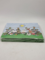 Салфетки бумажные Moomin с изображением Муми-троллей "Вечеринка", 33х33 см, в упаковке 20 салфеток