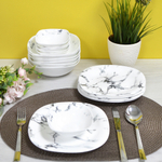 Столовый набор 18 предметов 18PC LFP "MARBLE" квадрат (99325)