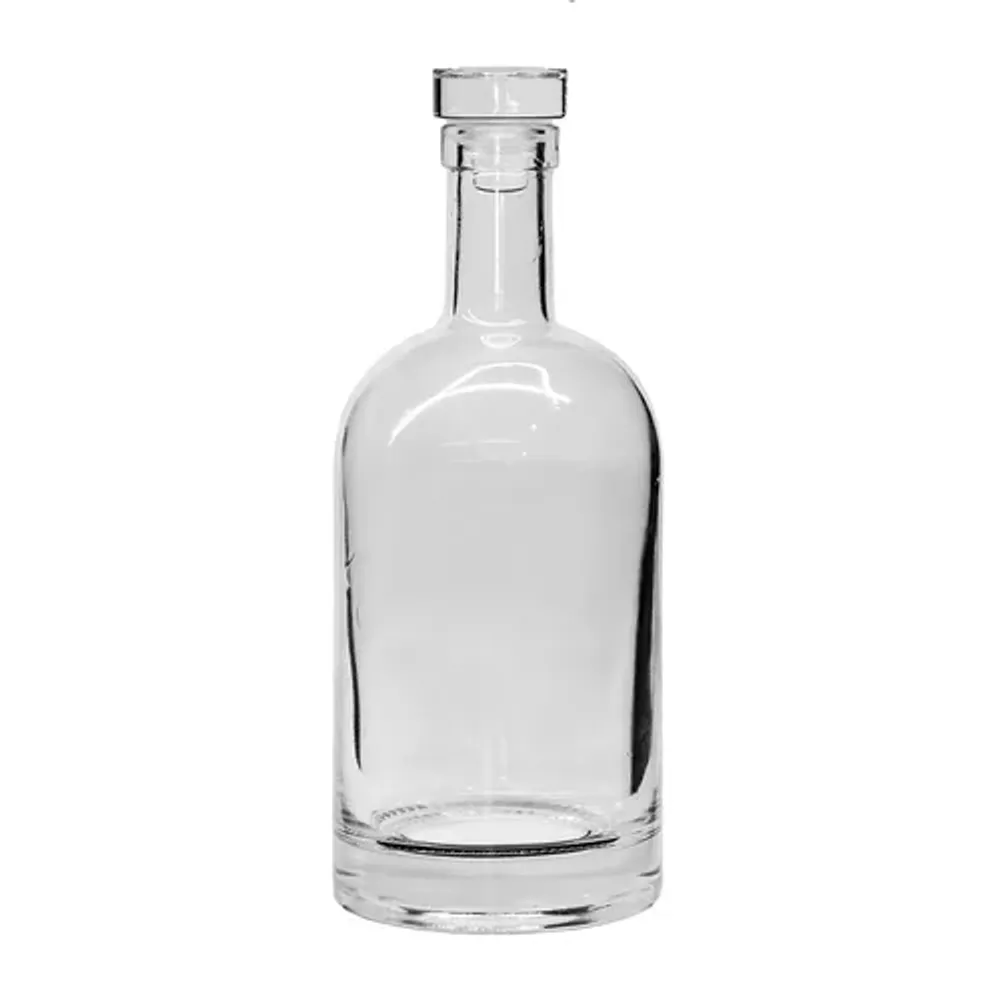 Бутылка графин 0,375 л "Bottle" стекло со стекл. пробкой крышкой d 7,7 см h19 см P.L.