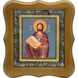 Павел Чернышев, священномученик, пресвитер. Икона на холсте.