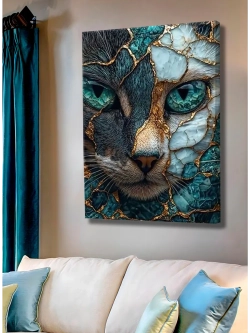 Картина "Кошачий взгляд", галерейная 50х70см 1шт.